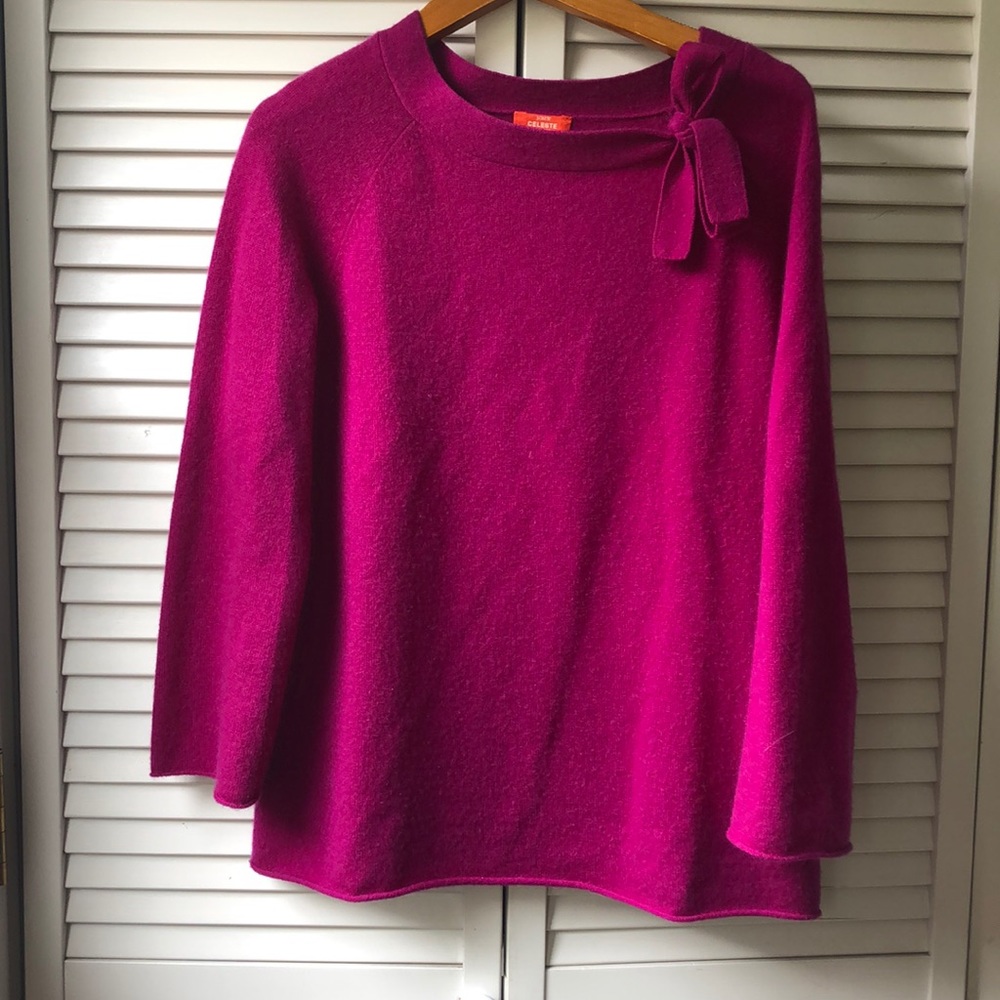J CREW 100% Cashmere Sweater Pink Medium